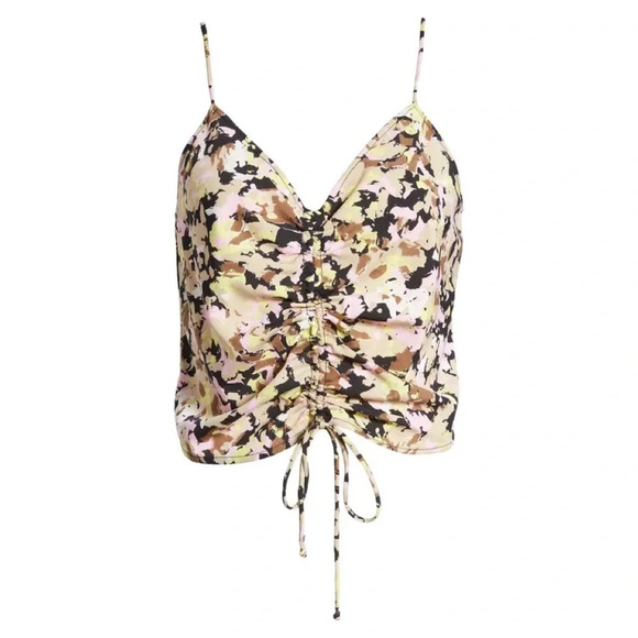 VERO MODA Chaddie Camisole In Black Aop Brigitta - Picture 2 of 6